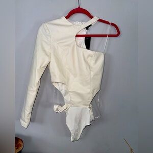 Ceran Ocak Cut-Out One Sleeve Bodysuit | REVOLVE Brand Modern Style | Size Small